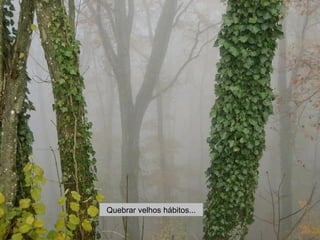 Quebrar velhos hábitos... 
 