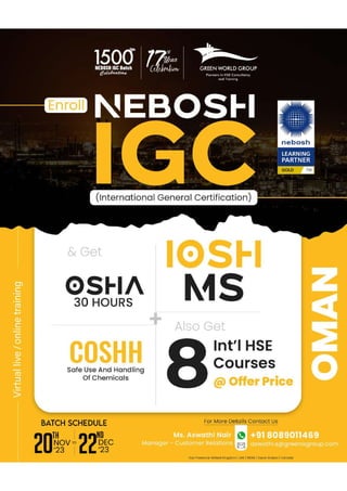 Nebosh Course in Oman -  Power Play your  HSE Knowledge with GWG.pdf
