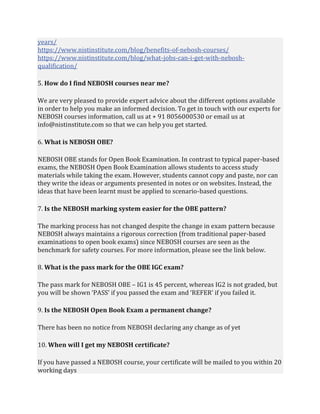 NEBOSH FAQS PDF NEBOSH FAQS PDF