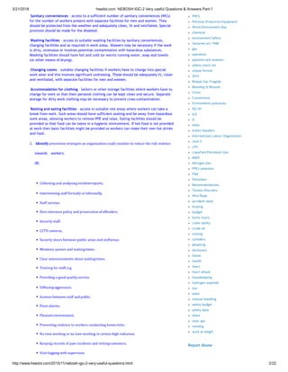 Nebosh igc 2 very useful questions & answers part-1 | PDF