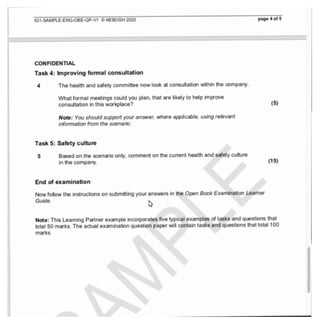 NEBOSH International General Certificate