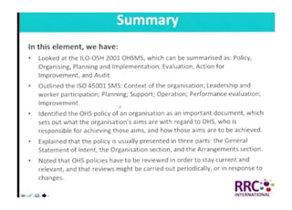 NEBOSH International General Certificate