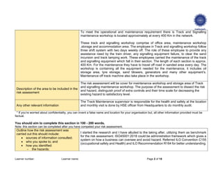 Nebosh Unit Ig2 Riskkkkkk Assessment Pdf Nebosh Unit Ig2 Riskkkkkk Assessment Pdf