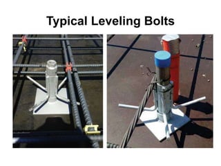Typical Leveling Bolts
 