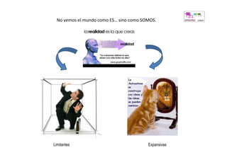 No vemos el mundo como ES… sino como SOMOS.




Limitantes                               Expansivas
 