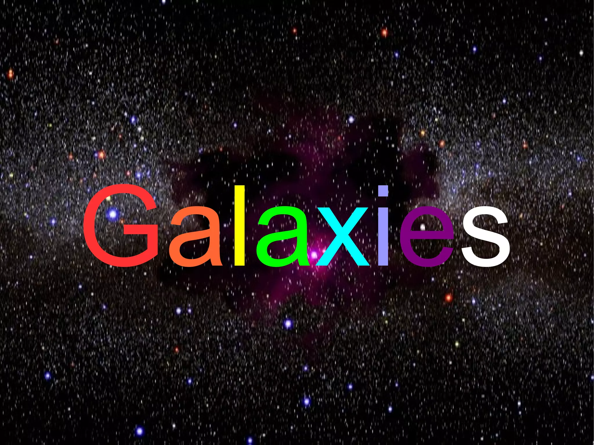 Galaxies
 