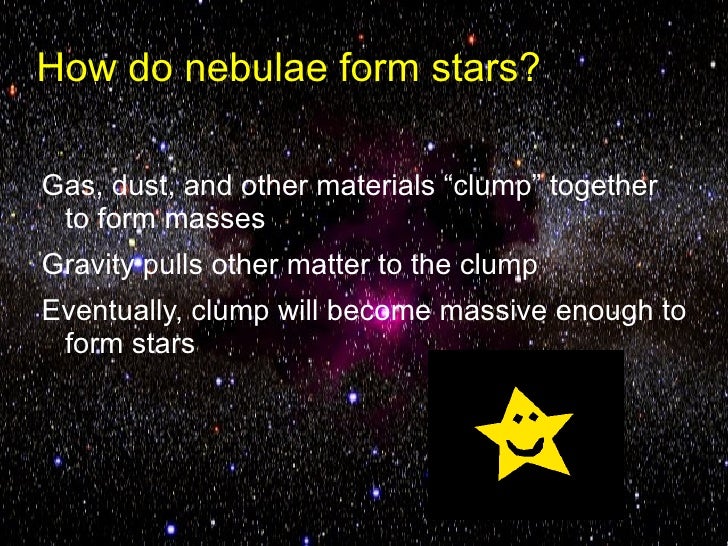 nebulae galaxies how does a star form
