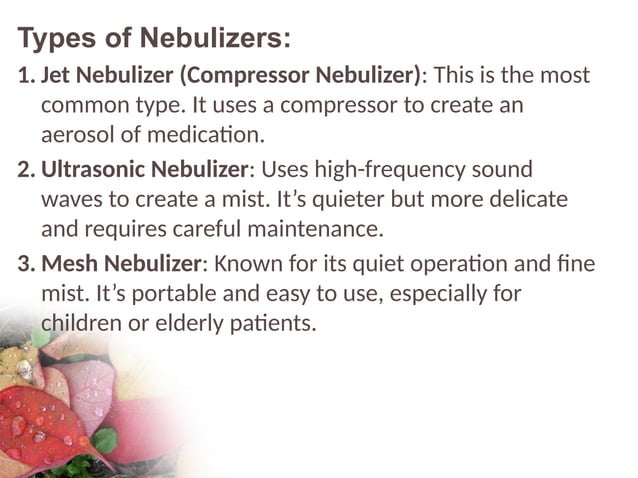 Nebulization(SDU).pptx................... | PPT