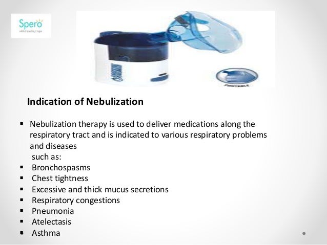 Nebulization therapy