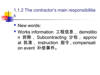 NEC contract major and crucial clauses explanation | PPT
