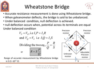 Resistance measurement; DC bridges | PDF