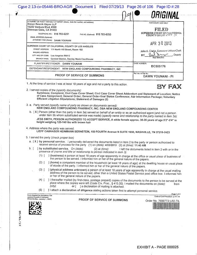 civil case cover sheet addendum los angeles