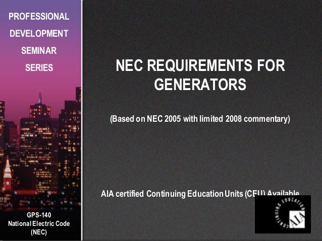 Nec Emergency Requirements