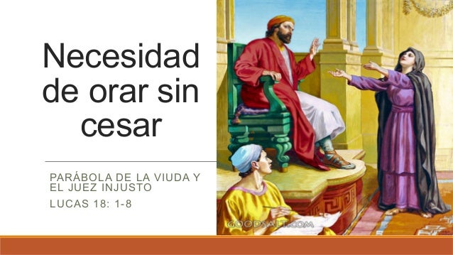 Resultado de imagen para Lucas 18, 1-8