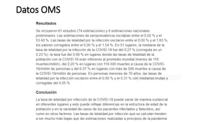 Datos OMS
 