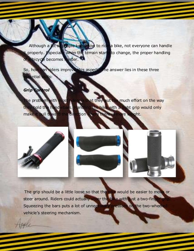 Necessary skills for better bike handling