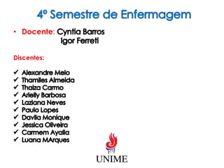 • Docente:
Discentes:
 