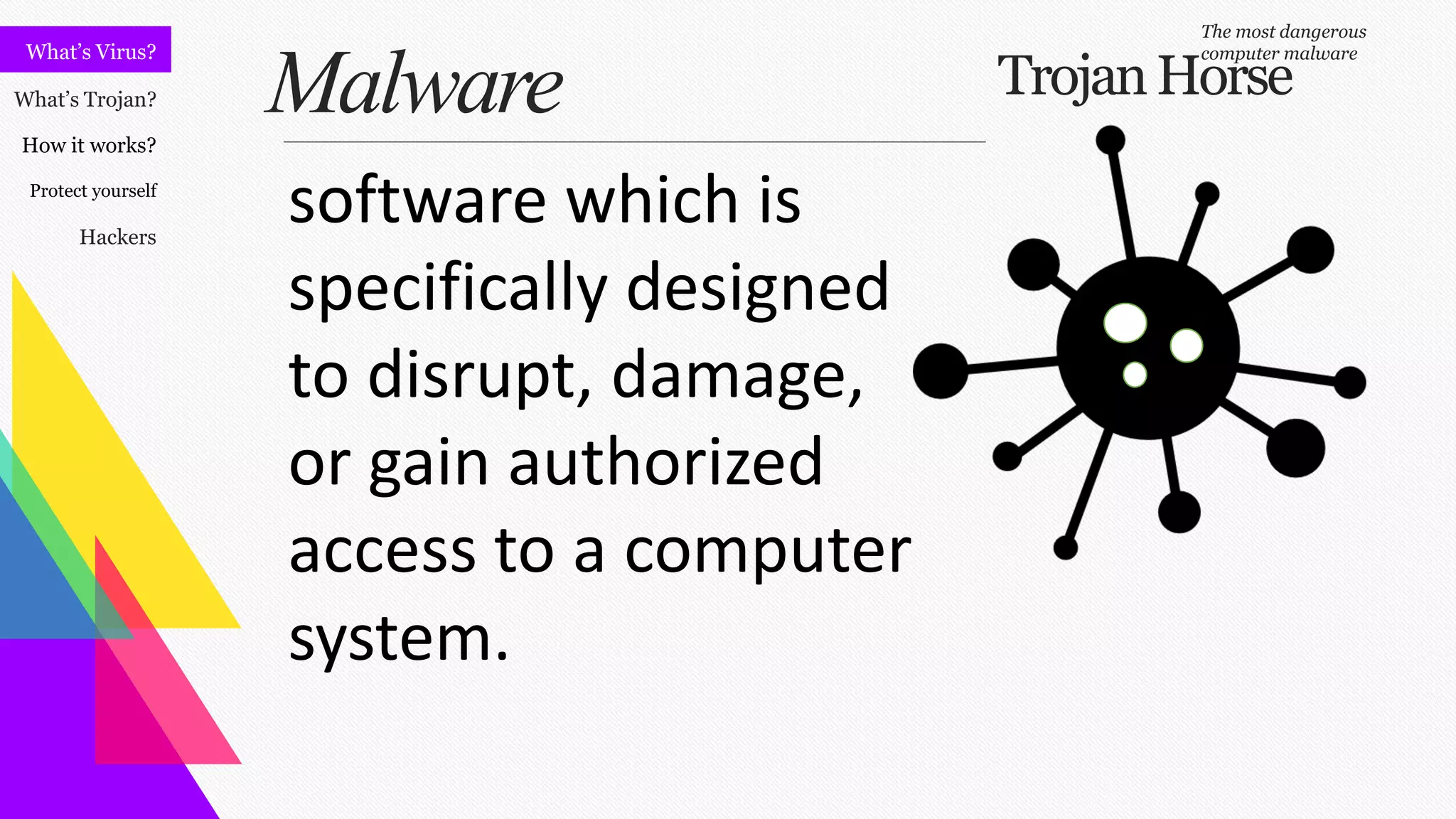 Trojan Horse Virus and Hacking | PPT