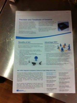 NEC IAC 6pp - folding  for printer reference