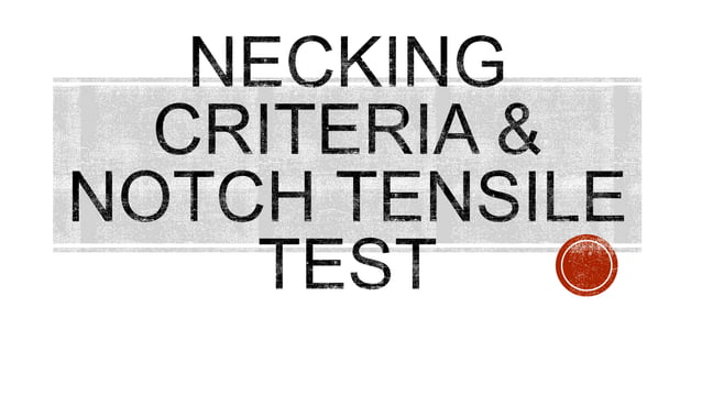 Necking | PPTX | Physics | Science