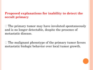 Neck node management of unknown primary | PPT