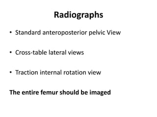 Traction Internal Rotation View Neck of femur fractures | PPTX