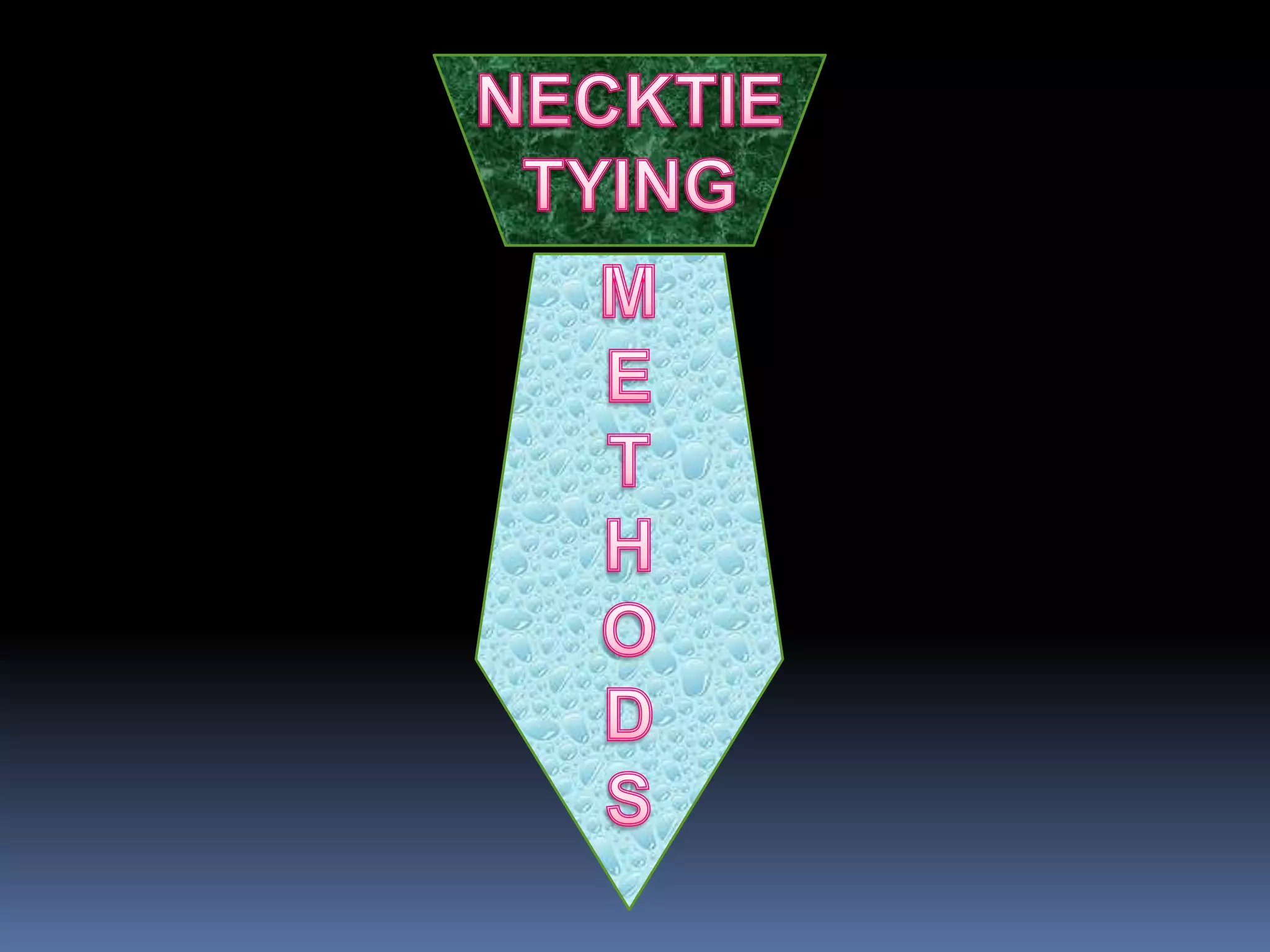 necktie tying methods