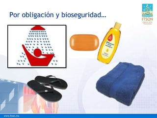 Por obligación y bioseguridad…
 