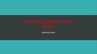 Necrotizing Enterocolitis
(NEC)
MARY DAWOUD
 