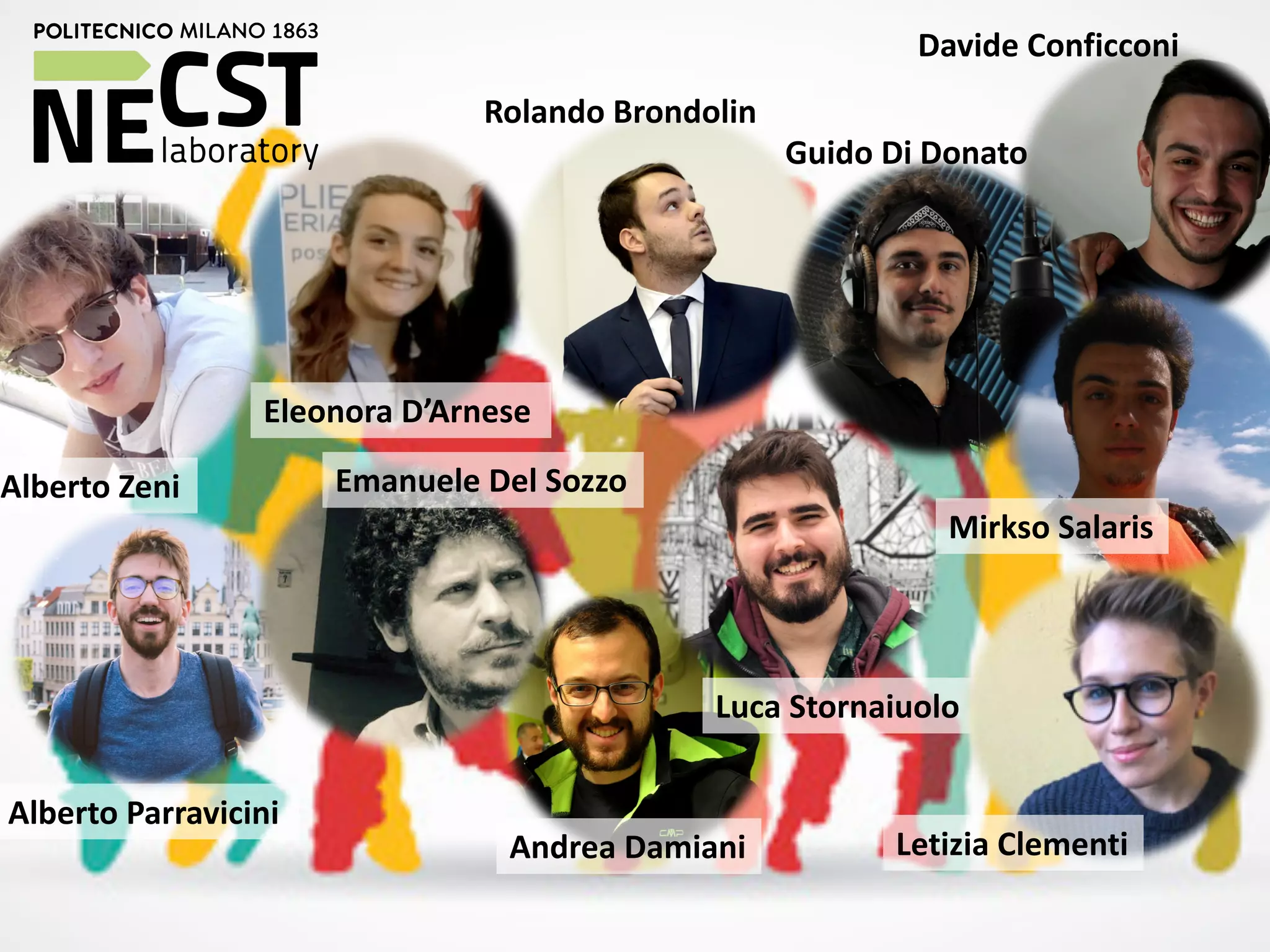 10
Eleonora D’Arnese
Davide Conficconi
Andrea Damiani
Rolando Brondolin
Guido Di Donato
Alberto Parravicini
Alberto Zeni
Luca Stornaiuolo
Emanuele Del Sozzo
Letizia Clementi
Mirkso Salaris
 