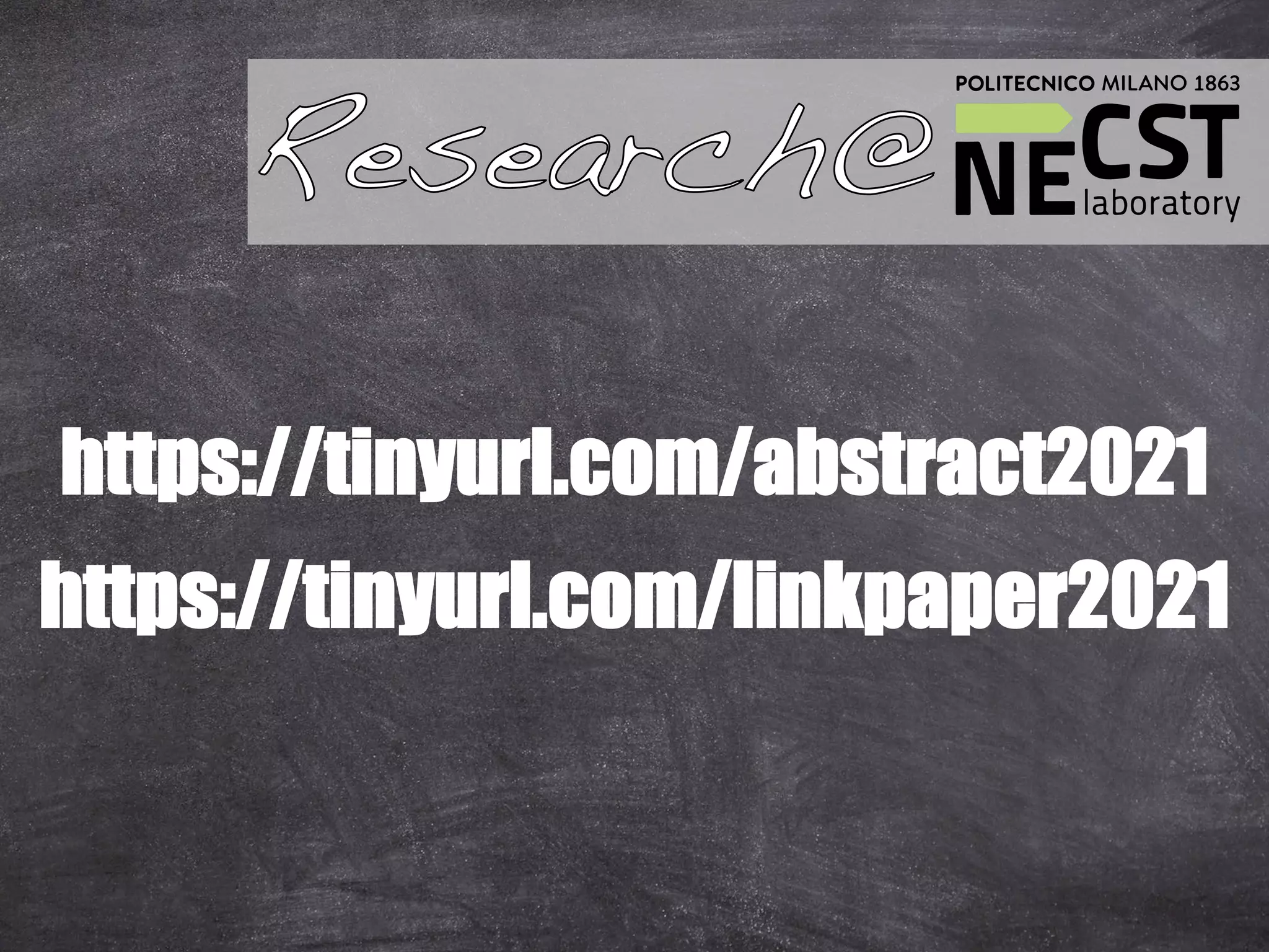 12
https://tinyurl.com/abstract2021
https://tinyurl.com/linkpaper2021
 