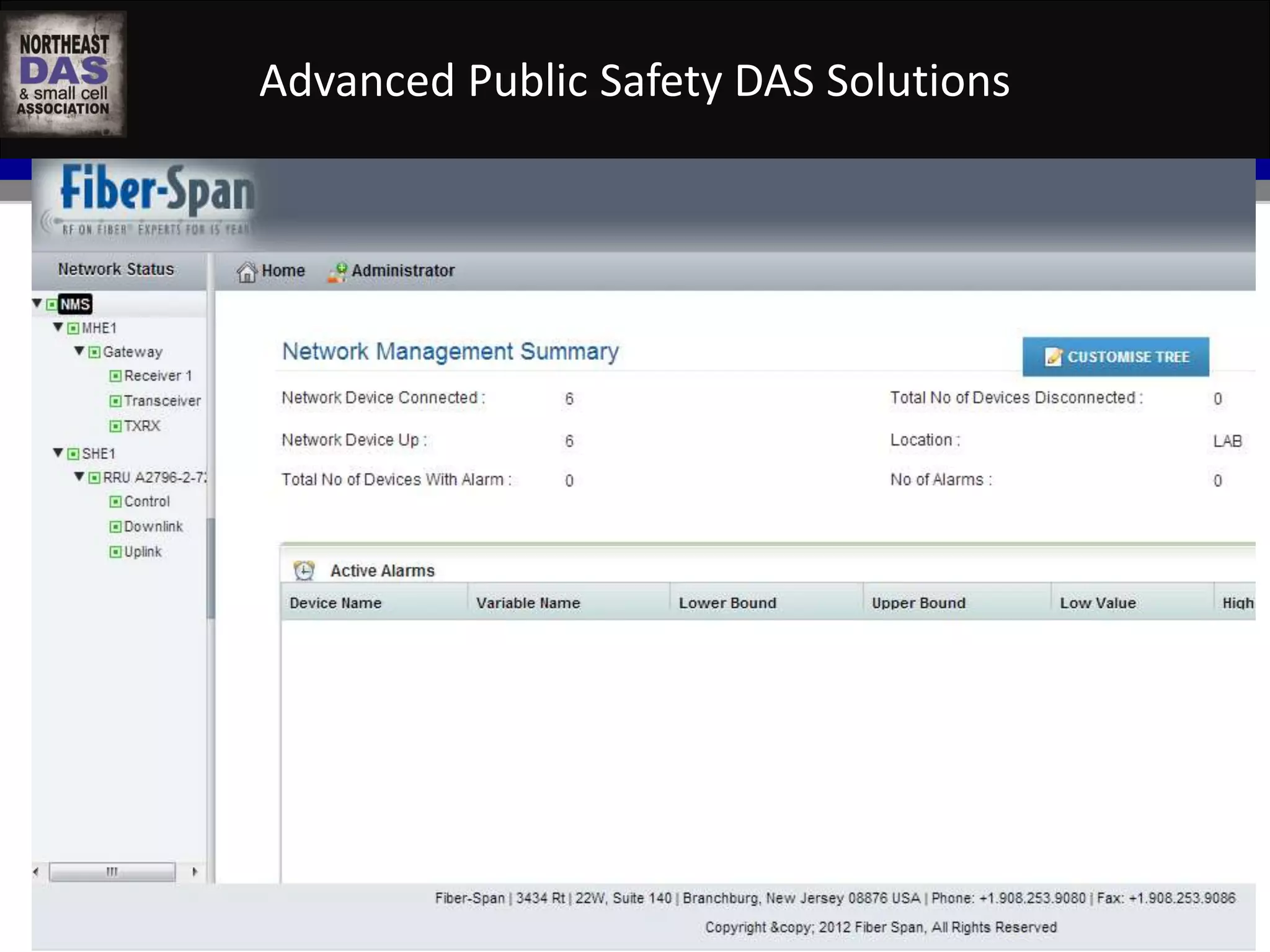 Advanced Public Safety DAS Solutions 
WASHINGTON D.C. IN-BUILDING WIRELESS EDUCATIONAL SUMMIT 
October 22, 2014 
Kellogg Conference Hotel at Gallaudet University 
#NEDASWashDC 
 