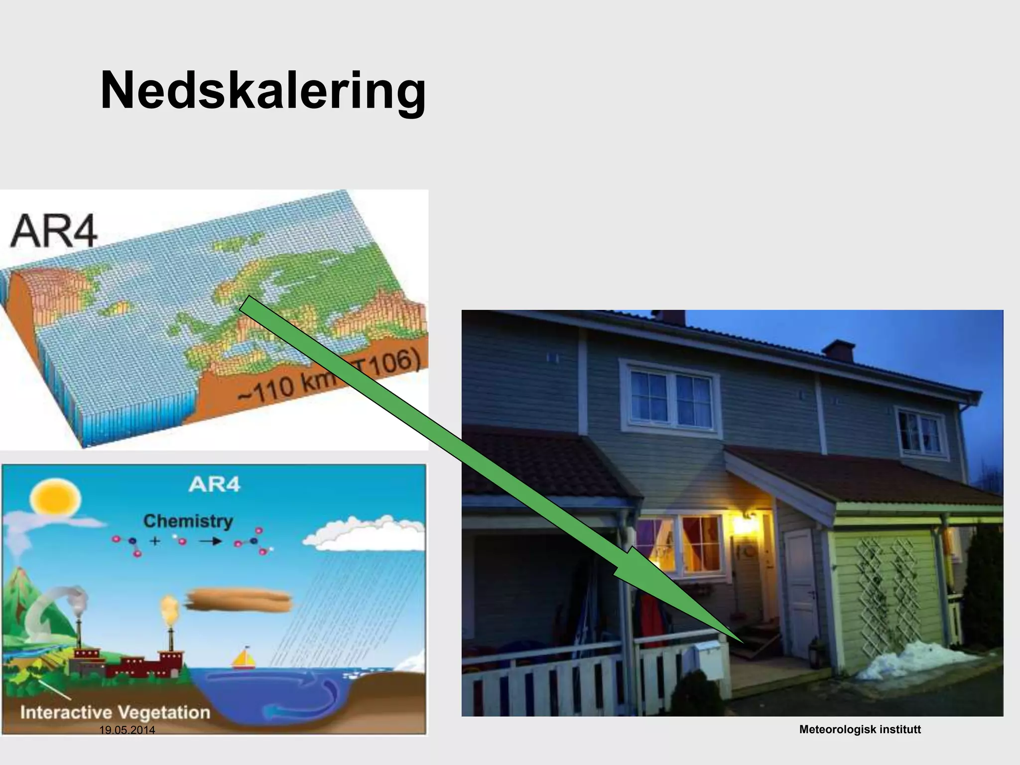 Meteorologisk institutt
Nedskalering
19.05.2014
 