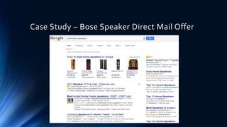 Case Study – Bose Speaker Direct Mail Offer
 