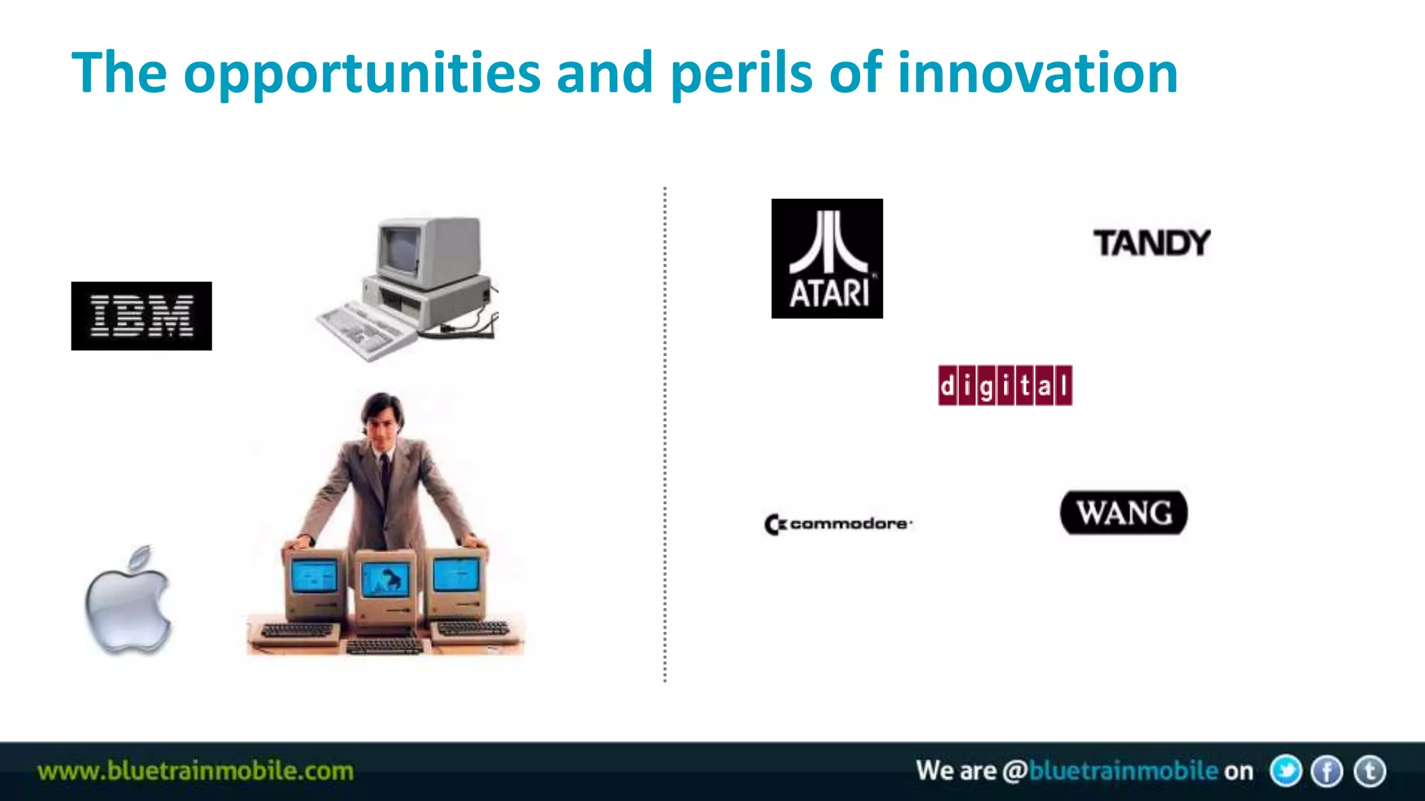 The opportunities and perils of innovation
15
 