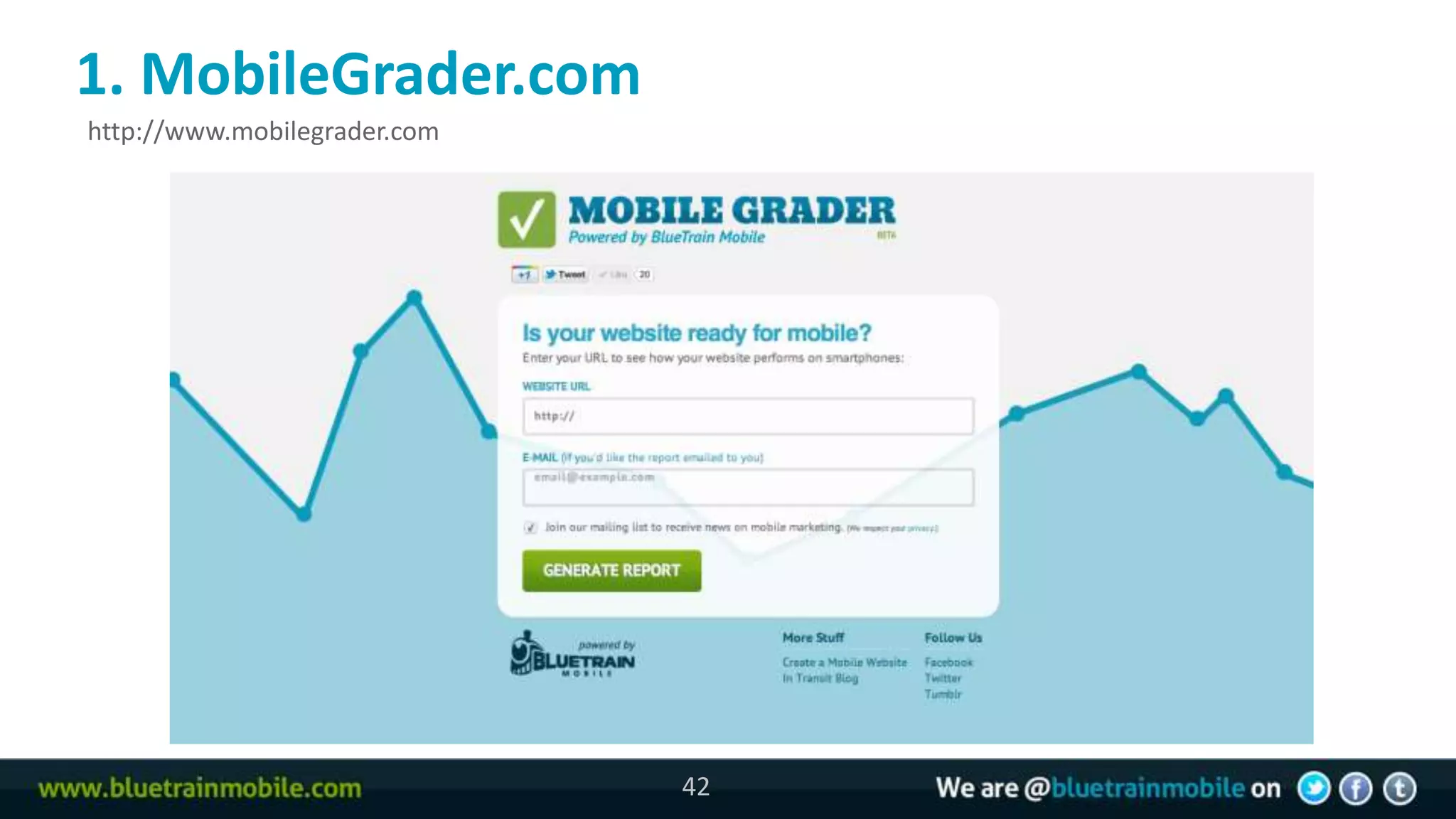 1. MobileGrader.com
http://www.mobilegrader.com




                              42
 