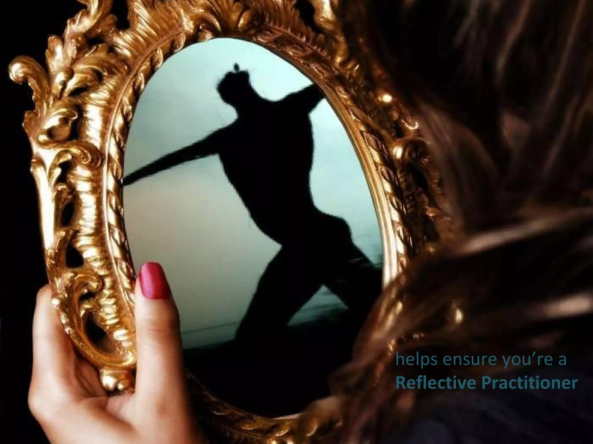 helps ensure you’re a Reflective Practitioner 