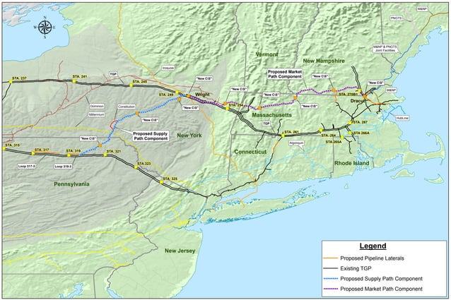 Kinder Morgan's Tennessee Gas Pipeline Northeast Energy Direct Pipeline 