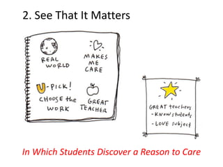2. See That It Matters
In Which Students Discover a Reason to Care
 
