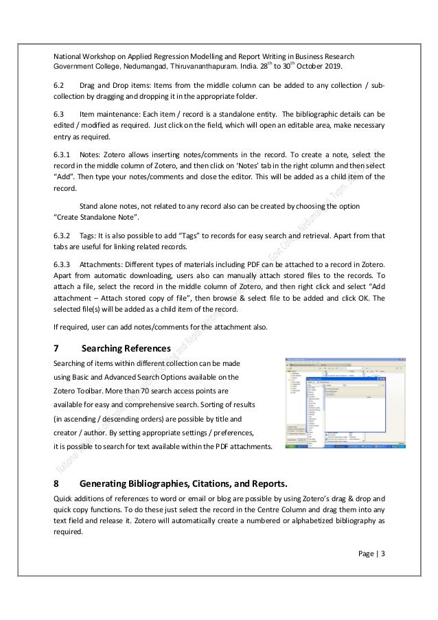 Reference Management Software Zotero by V. Sriram