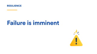 Failure is imminent
RESILIENCE
 