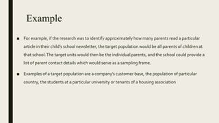Target Population Research Example Need analysis on target population | PPTX