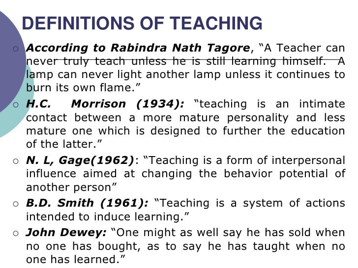 Need and function of teaching by anand