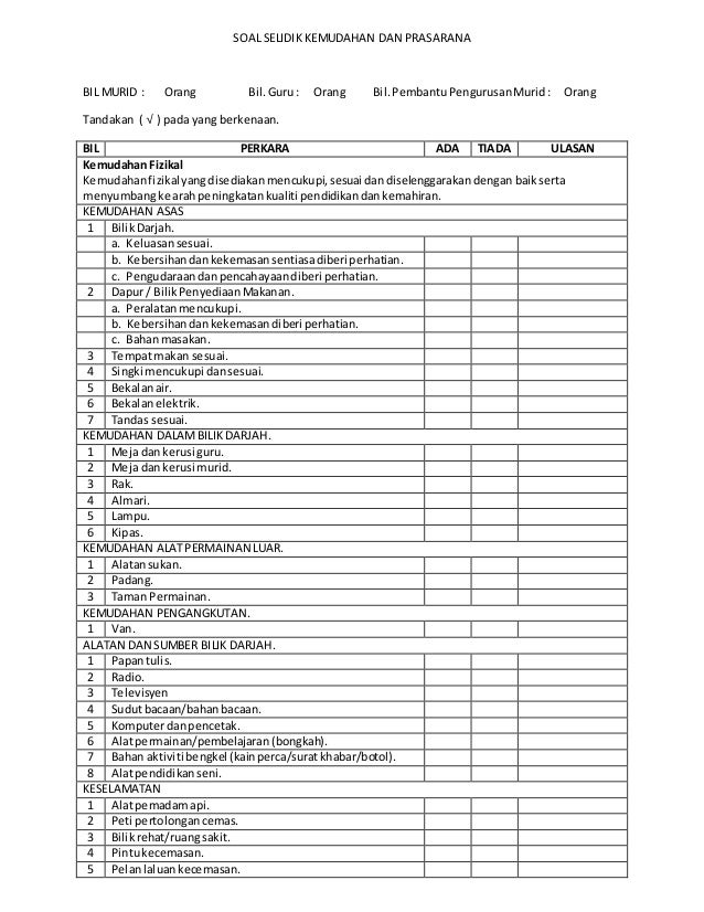 Contoh Soal Assessment Guru - Sekolah Siswa