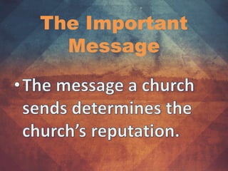 The Important
Message
 