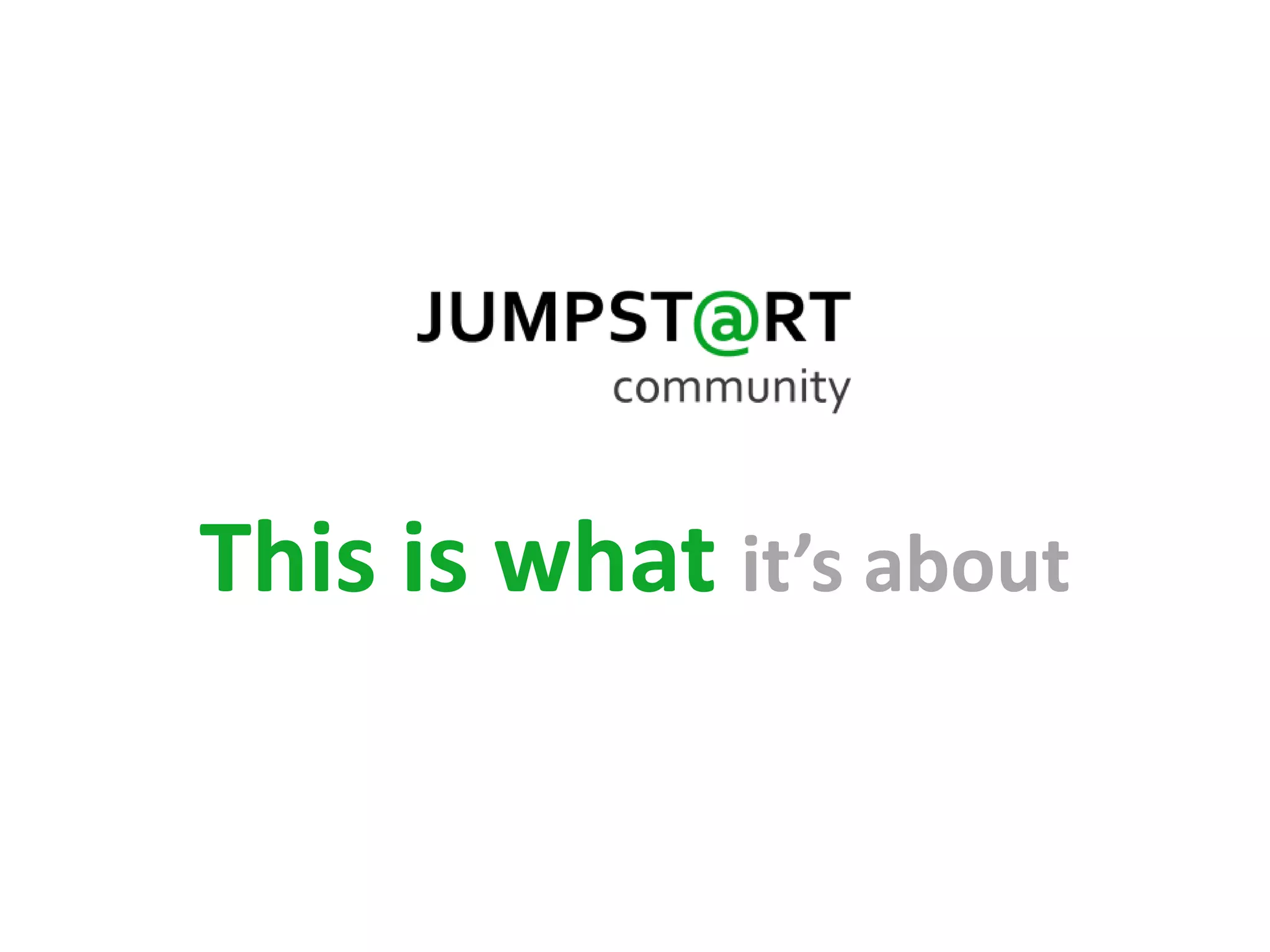 This is what it’s about
 