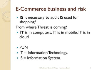 Need for IS Audit 