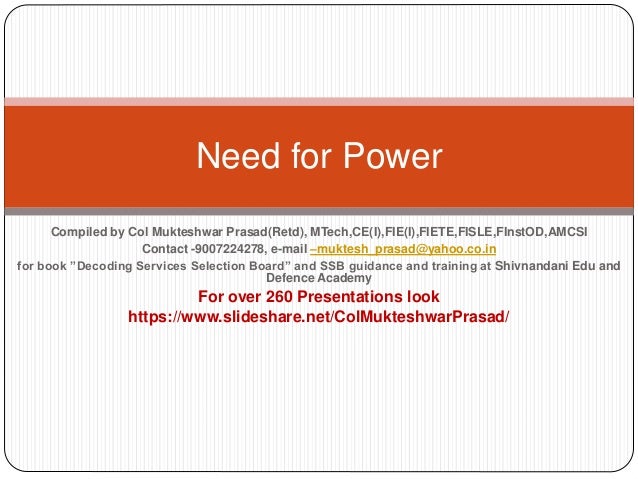 Need For Power