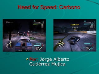 Need for Speed: Carbono




    Por: Jorge Alberto
    Gutiérrez Mujica
 