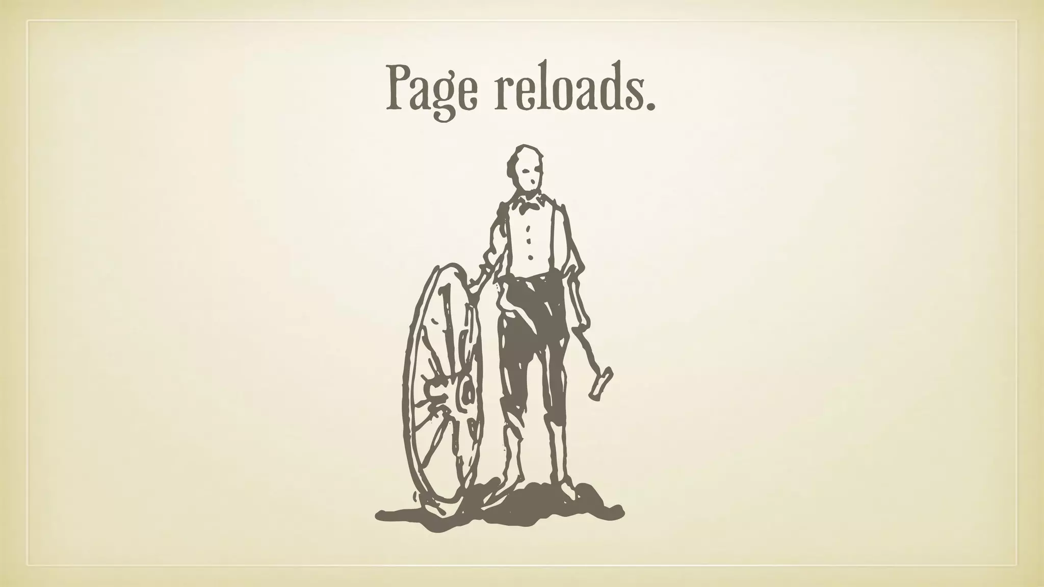 Page reloads.
 